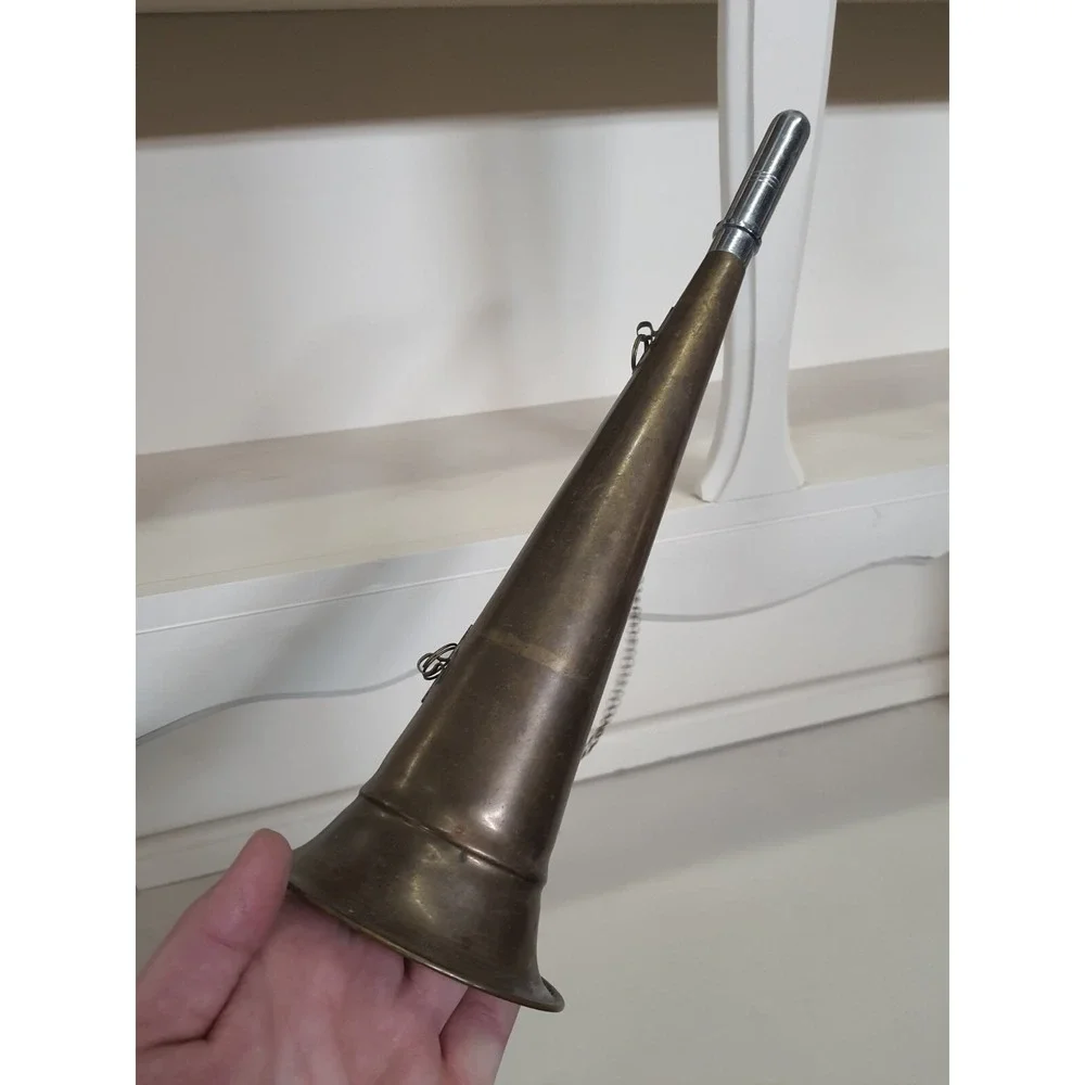 Vintage Brass Horn Wall Hanging Bugle Music Musician Room Home Decor Works 14